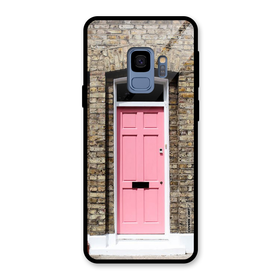 Pastel Pink Door Glass Back Case for Galaxy S9
