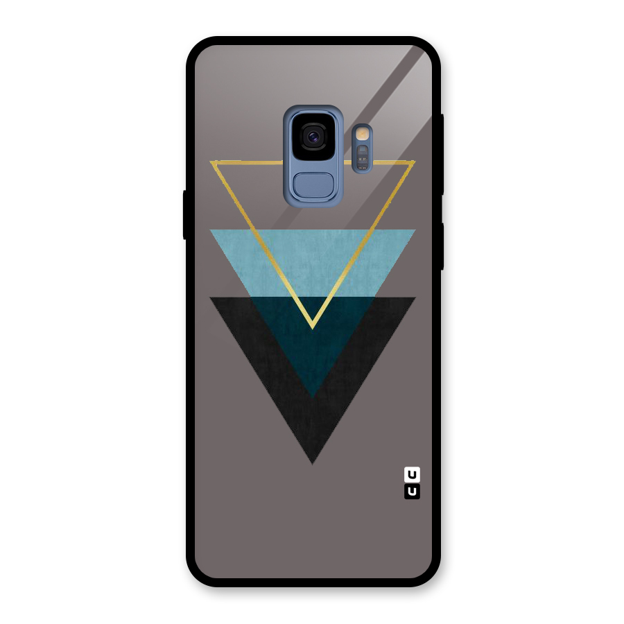 Pastel Triangle Glass Back Case for Galaxy S9