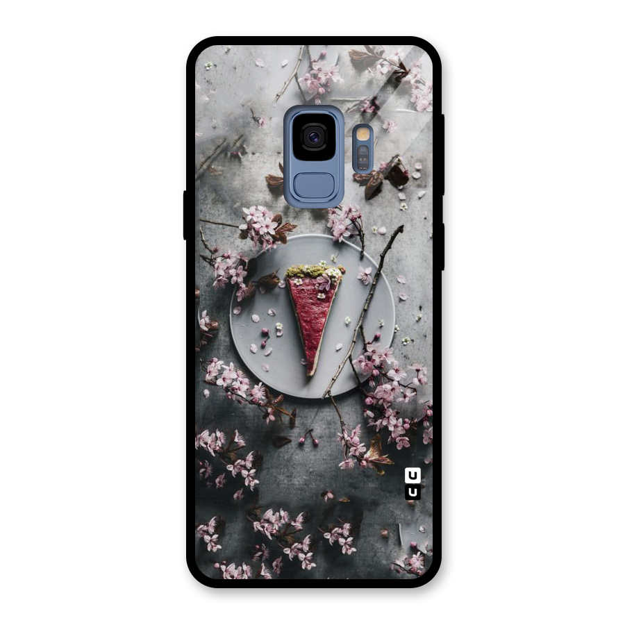 Pastry Florals Glass Back Case for Galaxy S9