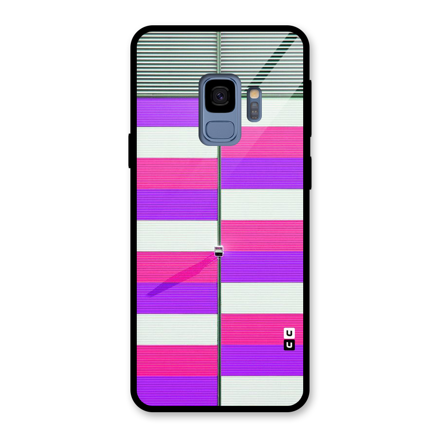 Patterns City Glass Back Case for Galaxy S9