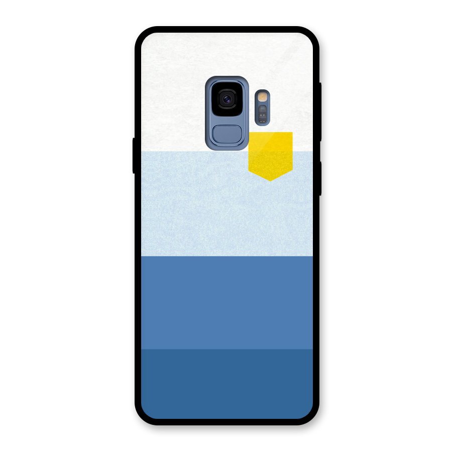Pocket Stripes. Glass Back Case for Galaxy S9