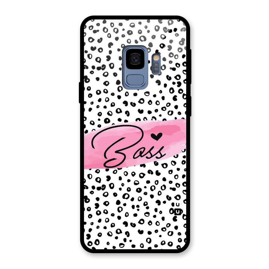 Polka Boss Glass Back Case for Galaxy S9