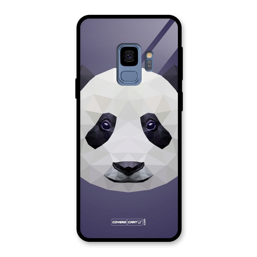 Polygon Panda Glass Back Case for Galaxy S9