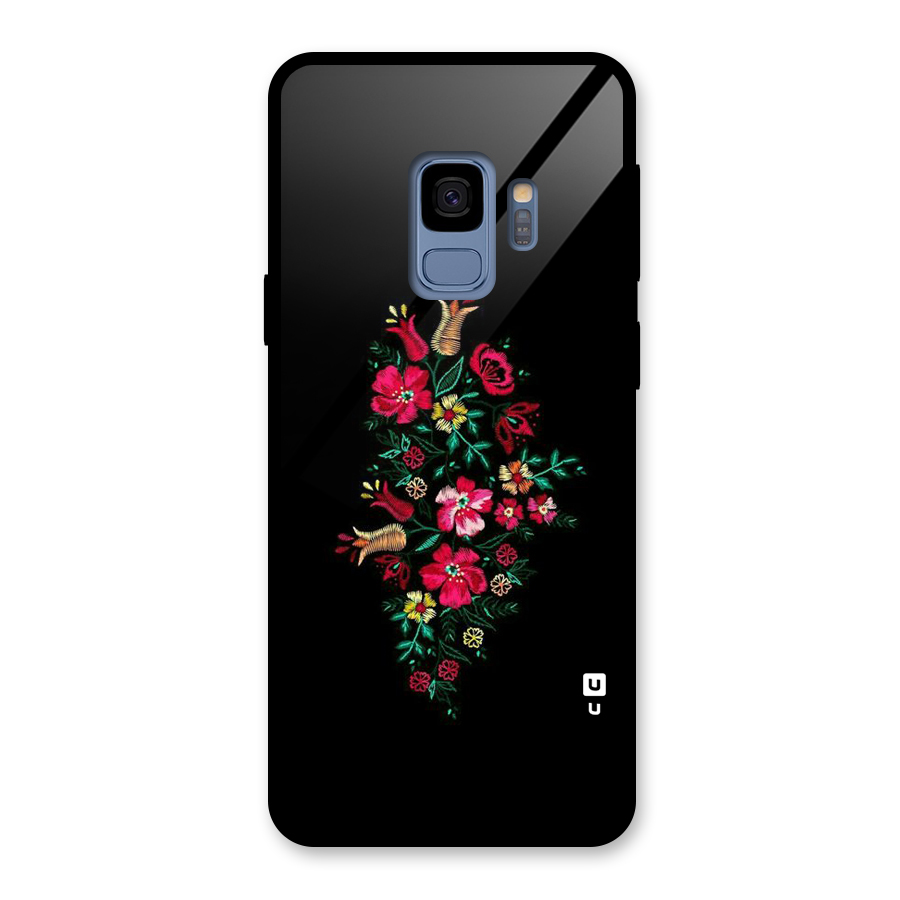 Pretty Allure Flower Glass Back Case for Galaxy S9