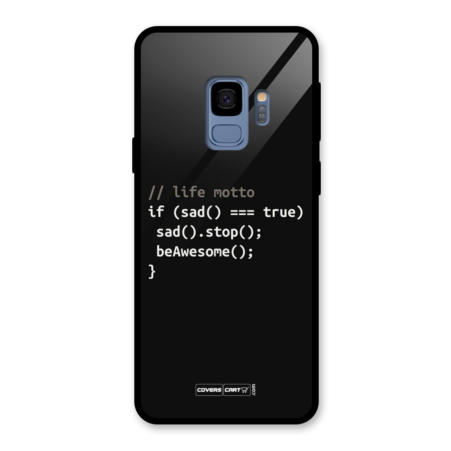 Programmers Life Glass Back Case for Galaxy S9