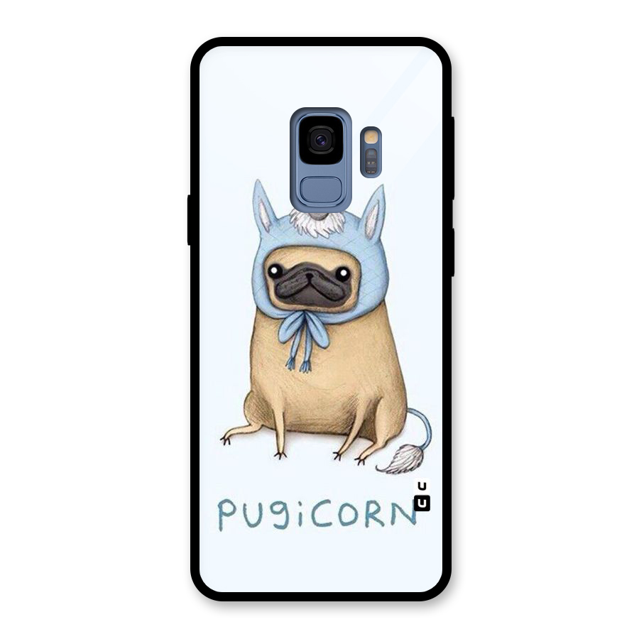 Pugicorn Glass Back Case for Galaxy S9