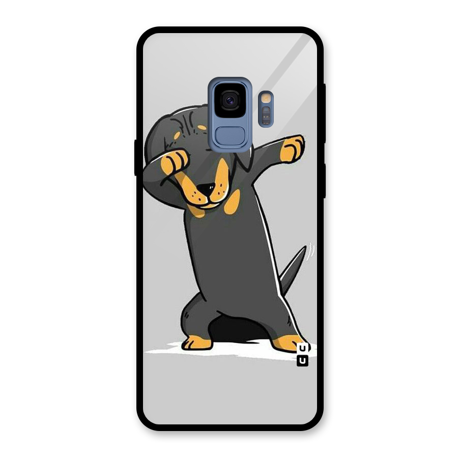 Puppy Dab Glass Back Case for Galaxy S9