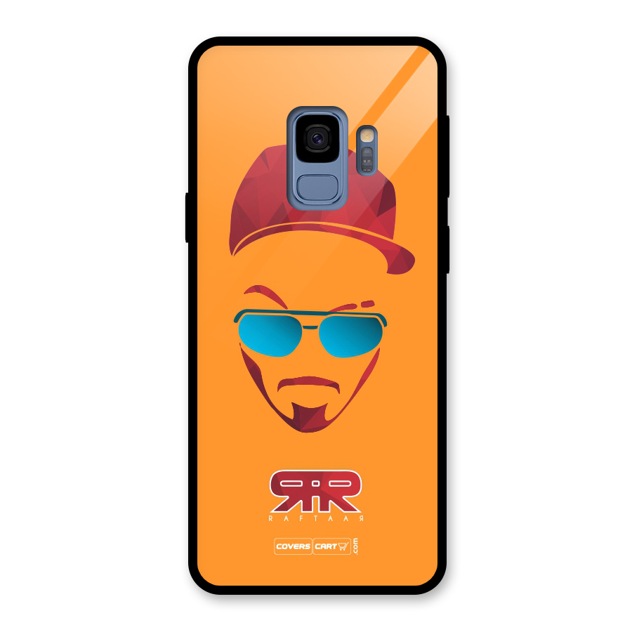 Raftaar Orange Glass Back Case for Galaxy S9