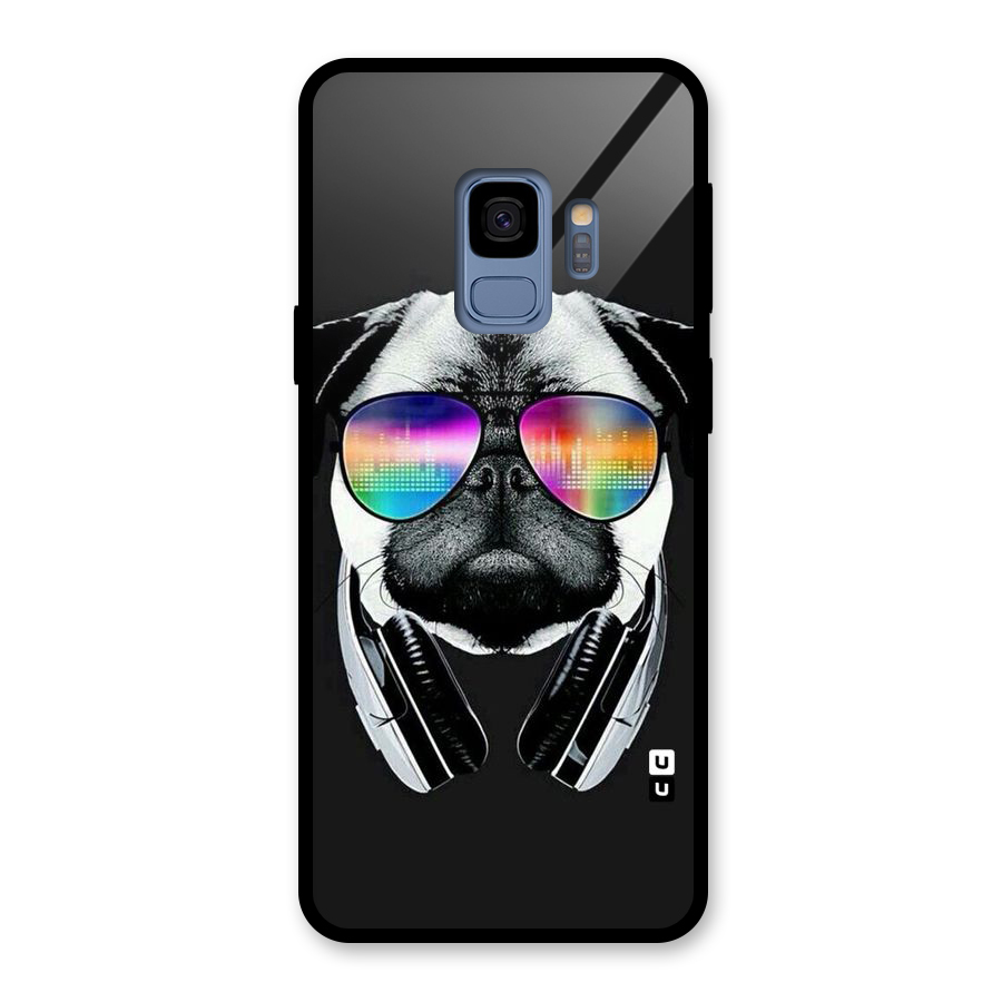 Rainbow Dog Swag Glass Back Case for Galaxy S9