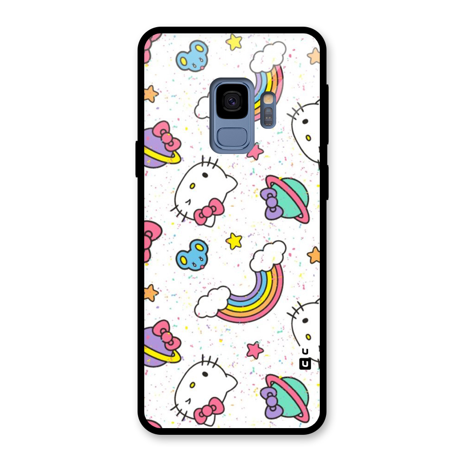 Rainbow Kit Tee Glass Back Case for Galaxy S9