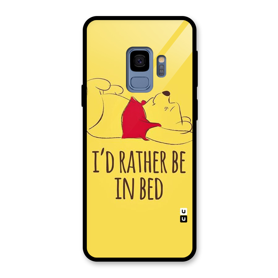 Rather Be In Bed Glass Back Case for Galaxy S9