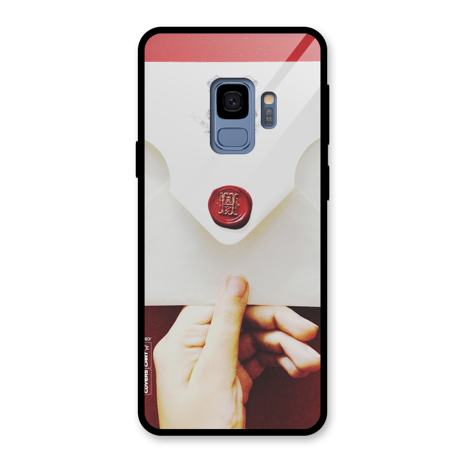 Red Envelope Glass Back Case for Galaxy S9