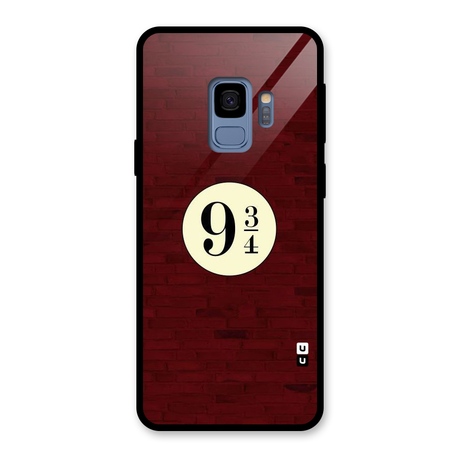 Red Wall Express Glass Back Case for Galaxy S9