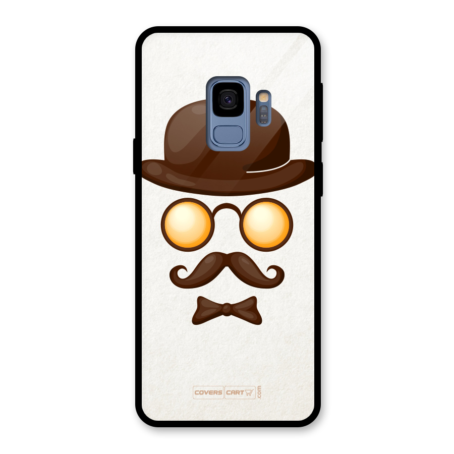 Retro Style Glass Back Case for Galaxy S9