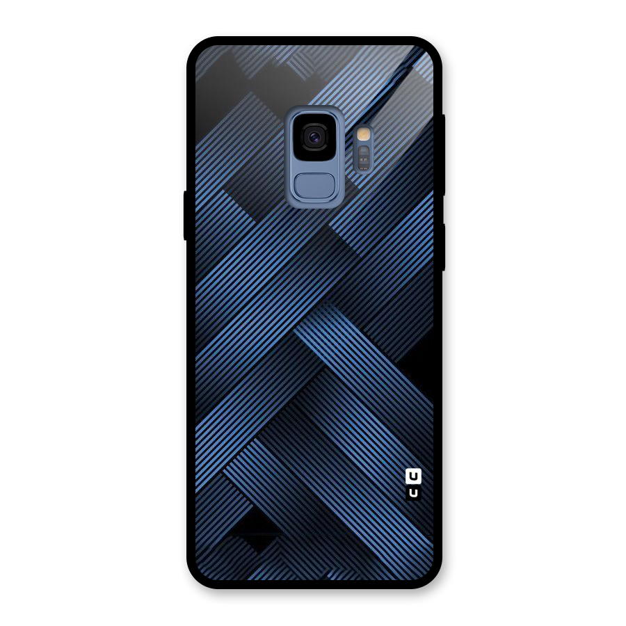 Ribbon Stripes Glass Back Case for Galaxy S9