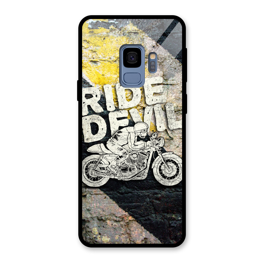 Ride Devil Glass Back Case for Galaxy S9