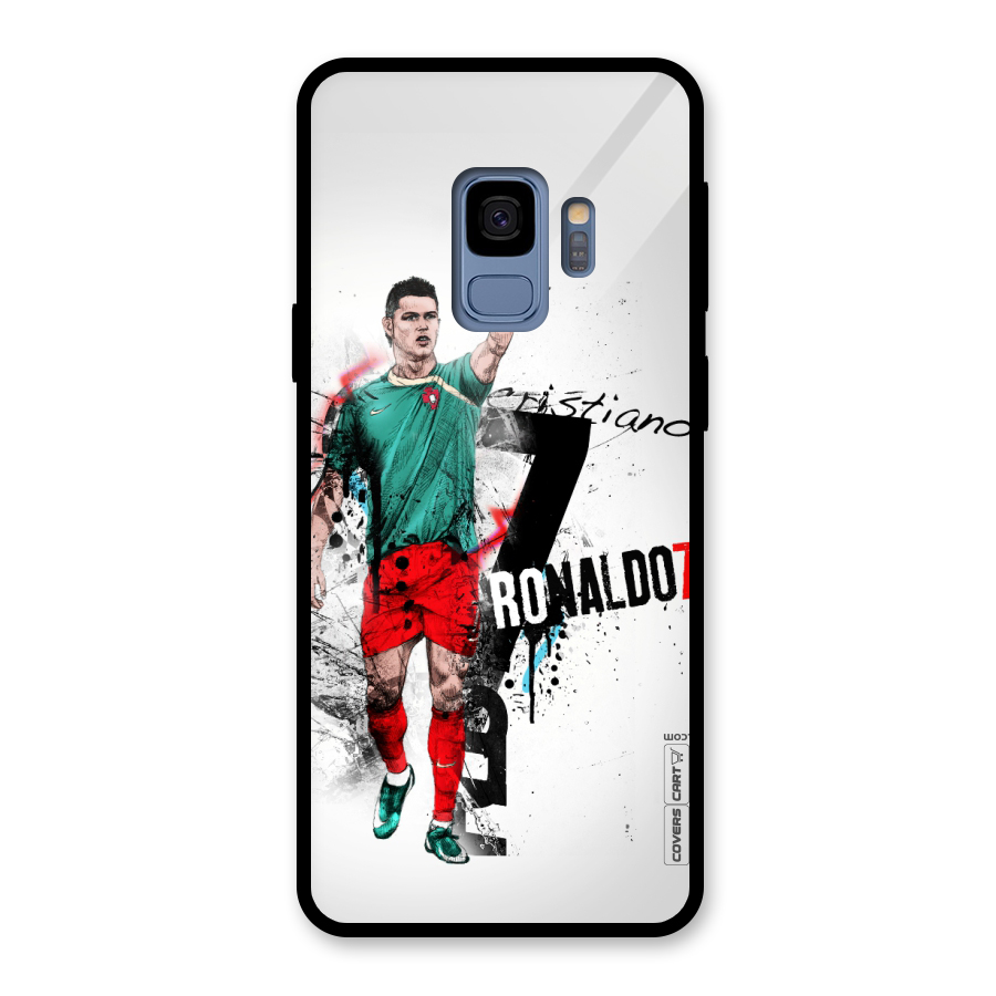 Ronaldo In Portugal Jersey Glass Back Case for Galaxy S9