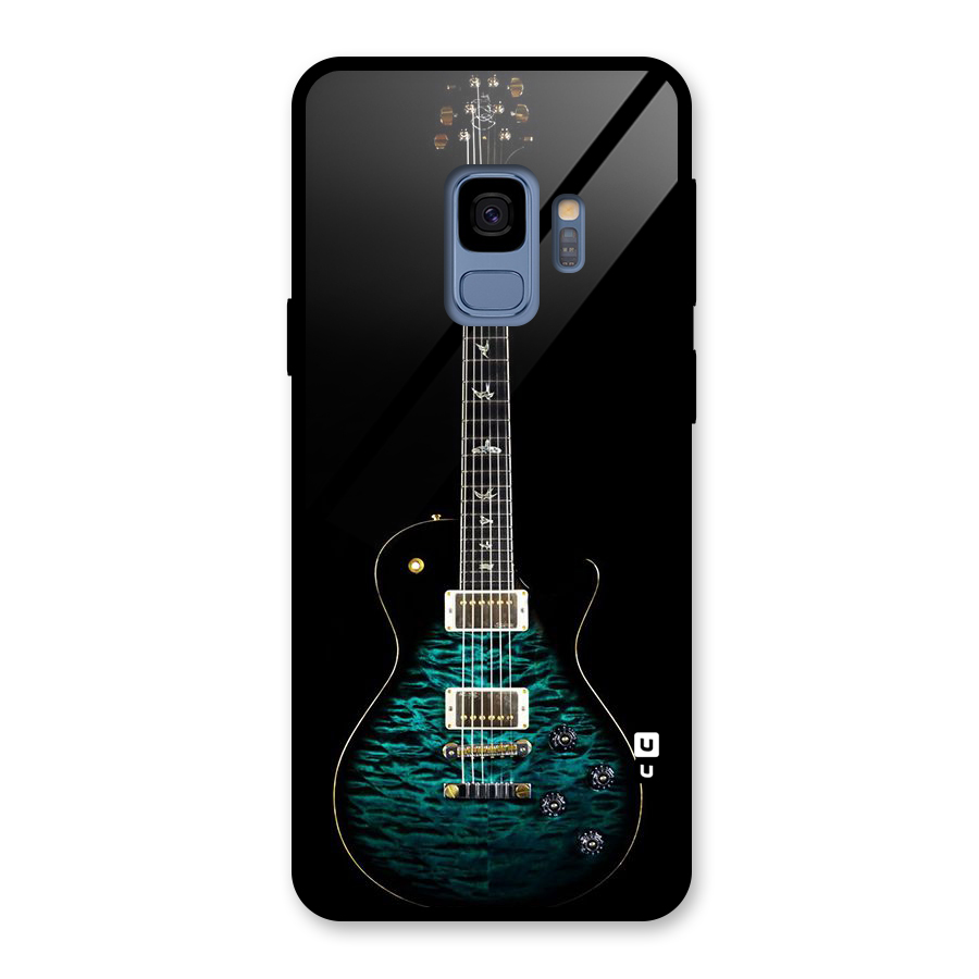 Royal Green Guitar Glass Back Case for Galaxy S9