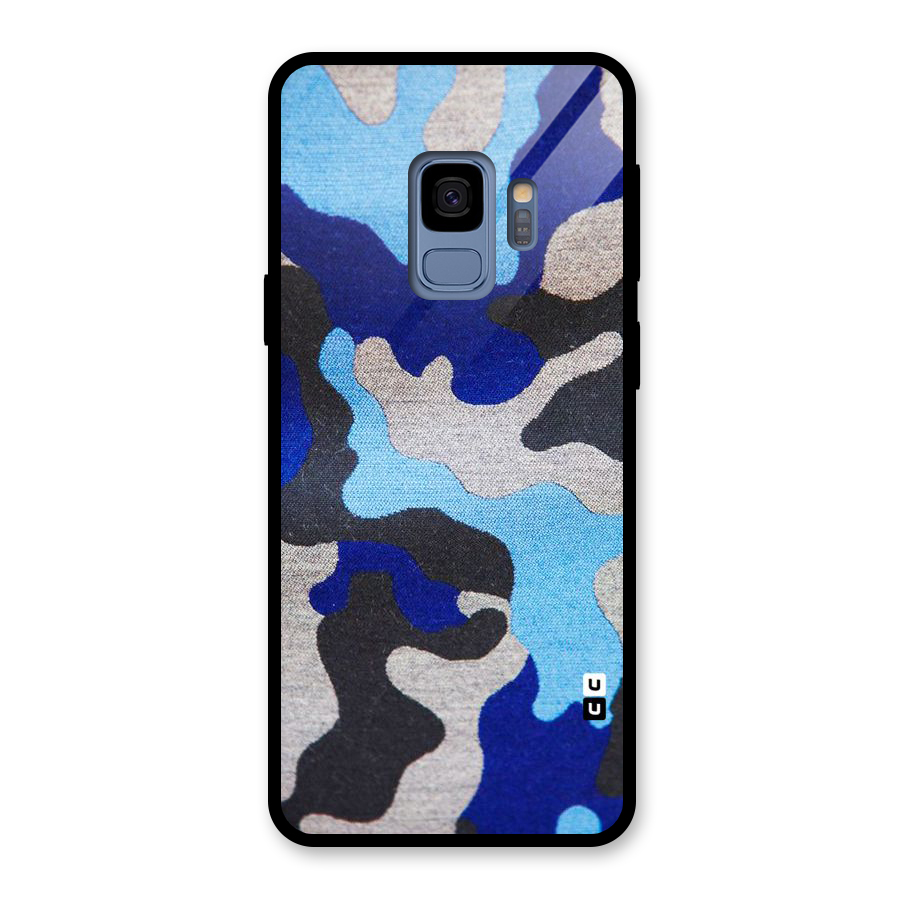 Rugged Camouflage Glass Back Case for Galaxy S9