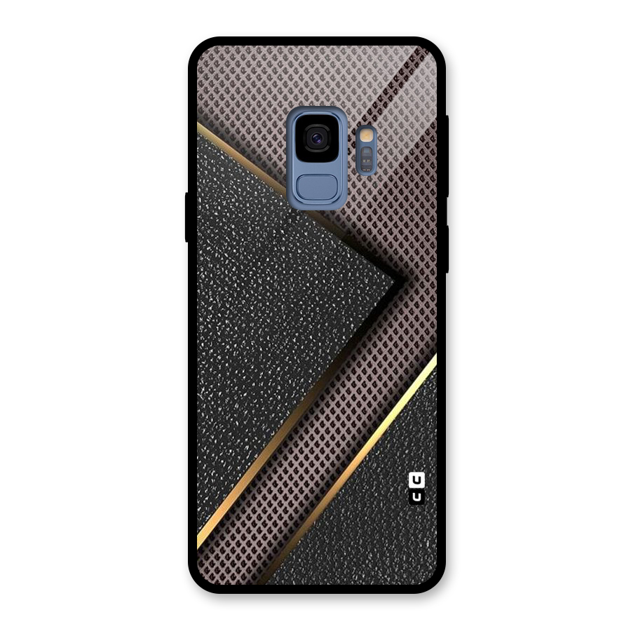 Rugged Polka Design Glass Back Case for Galaxy S9