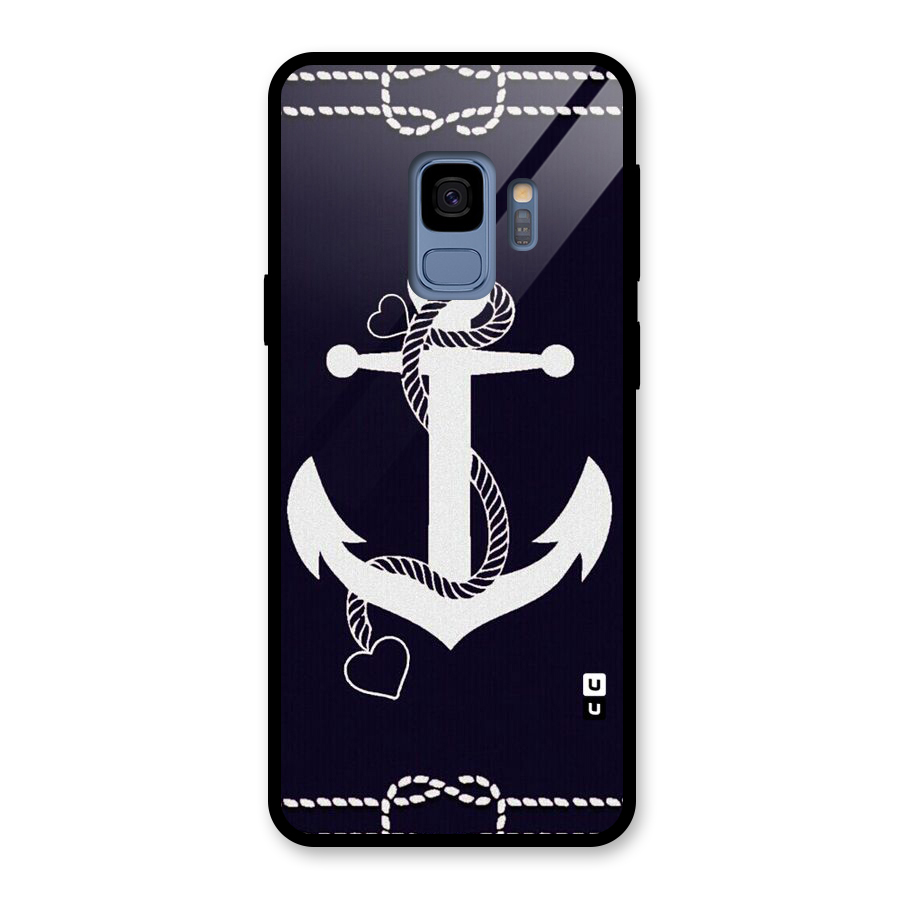 Sail Anchor Glass Back Case for Galaxy S9