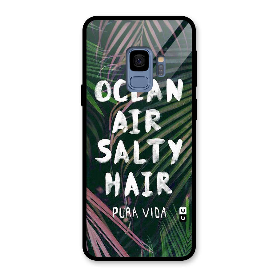 Salty Hair Glass Back Case for Galaxy S9