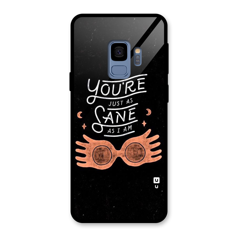Sane As I Glass Back Case for Galaxy S9