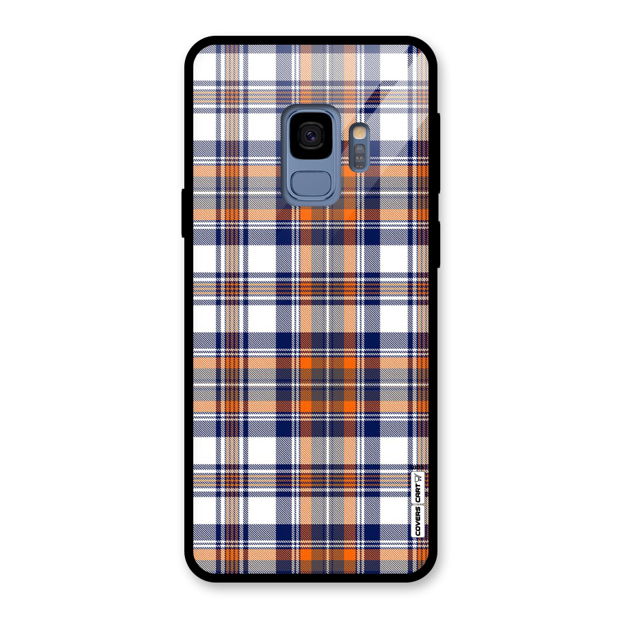 Shades Of Check Glass Back Case for Galaxy S9