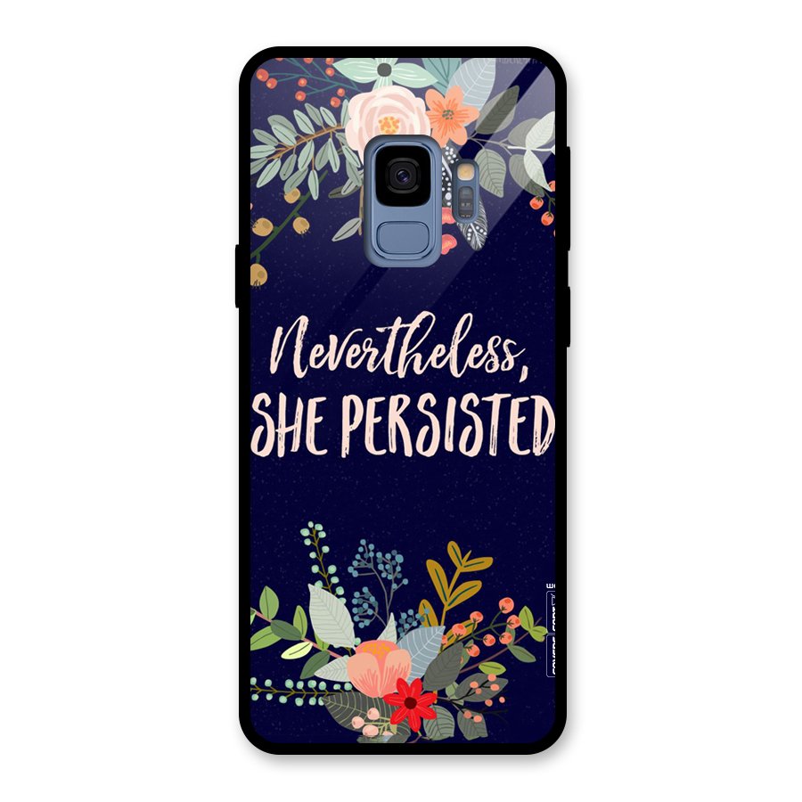 She Persisted Glass Back Case for Galaxy S9