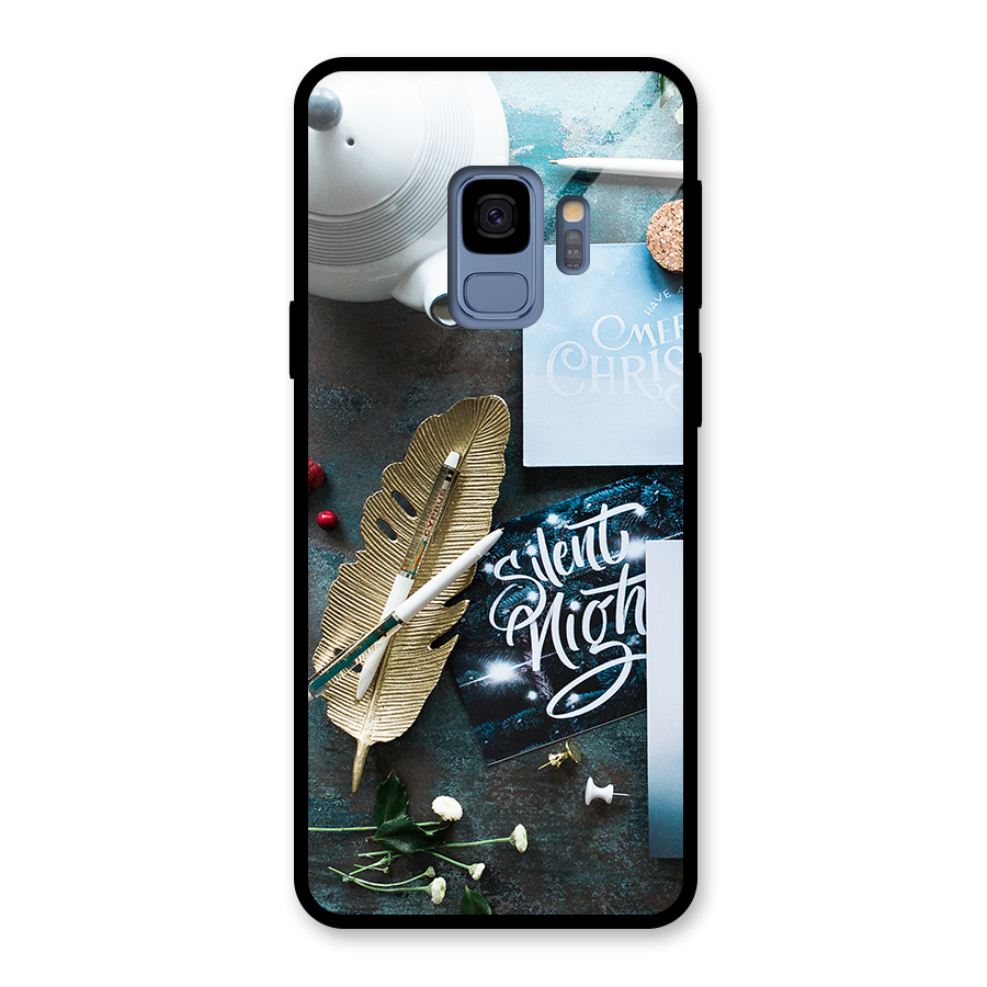 Silent Night Celebrations Glass Back Case for Galaxy S9