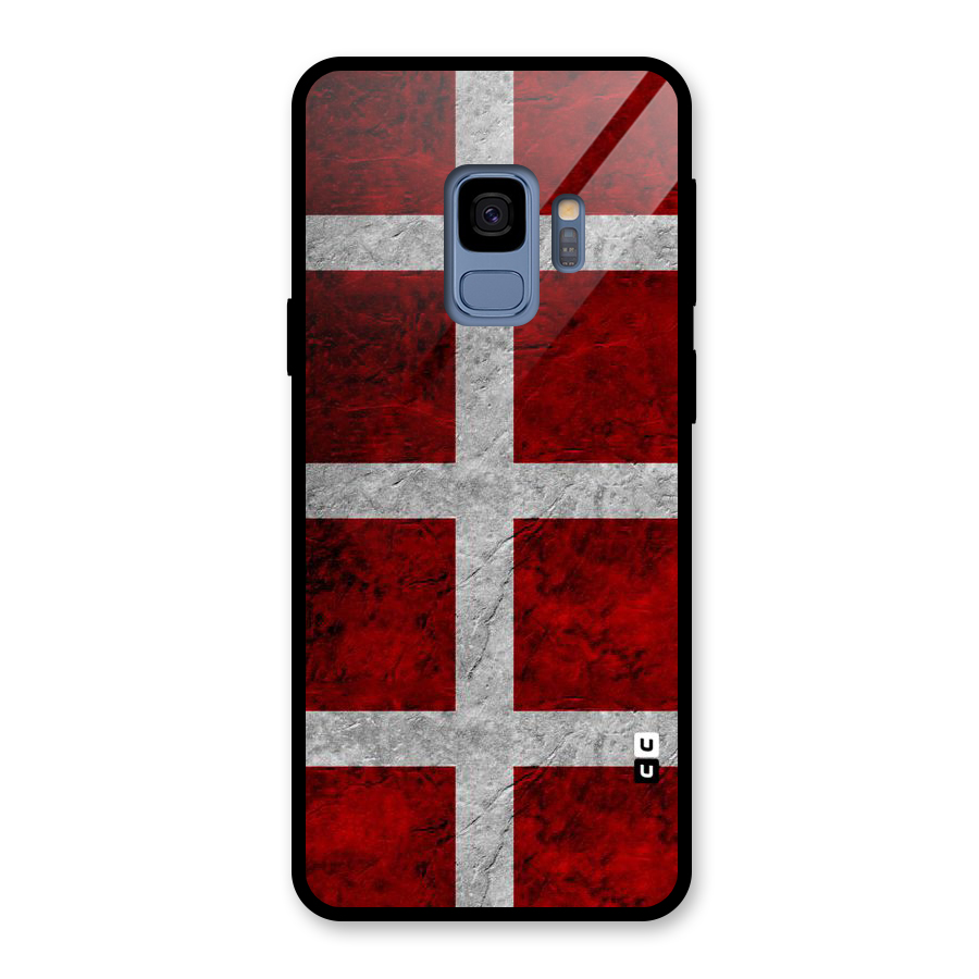 Silver Lines Glass Back Case for Galaxy S9