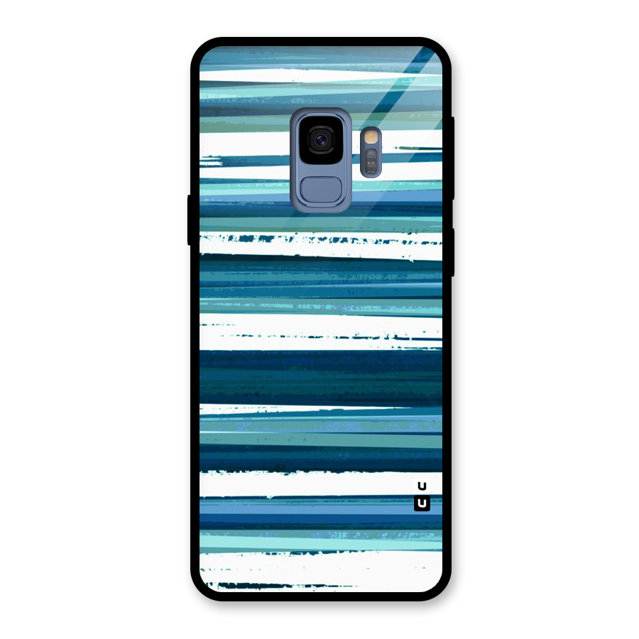Simple Soothing Lines Glass Back Case for Galaxy S9
