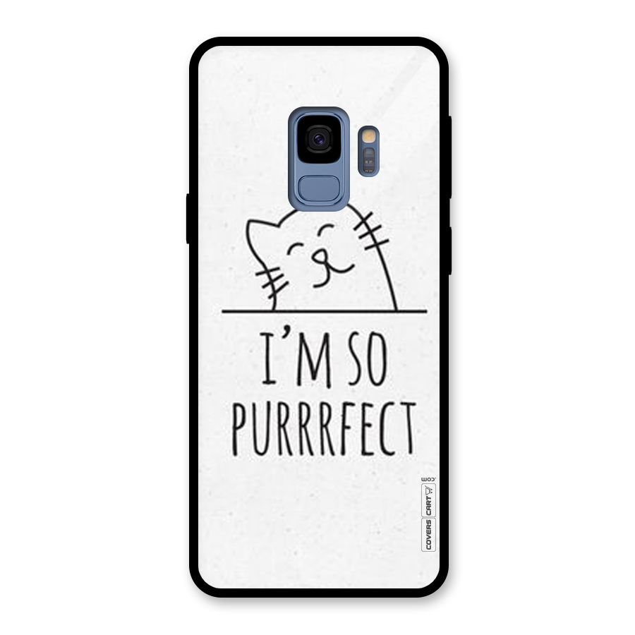 So Purrfect Glass Back Case for Galaxy S9
