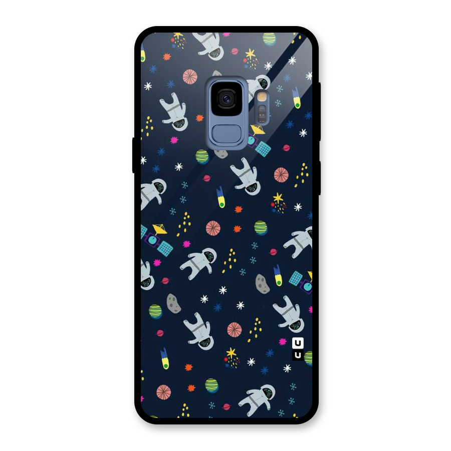 Spaceman Dance Glass Back Case for Galaxy S9