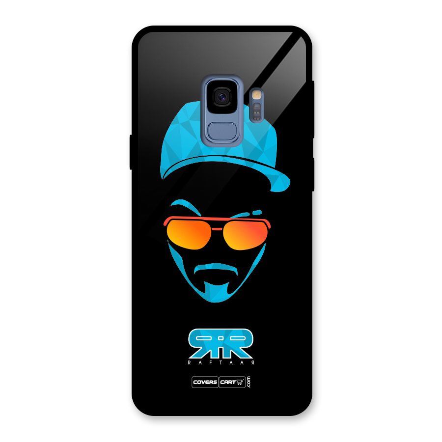 Special Raftaar Edition Blue Glass Back Case for Galaxy S9