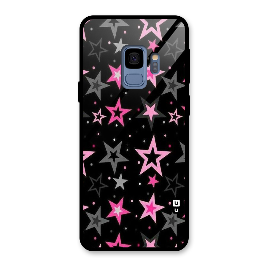 Star Outline Glass Back Case for Galaxy S9