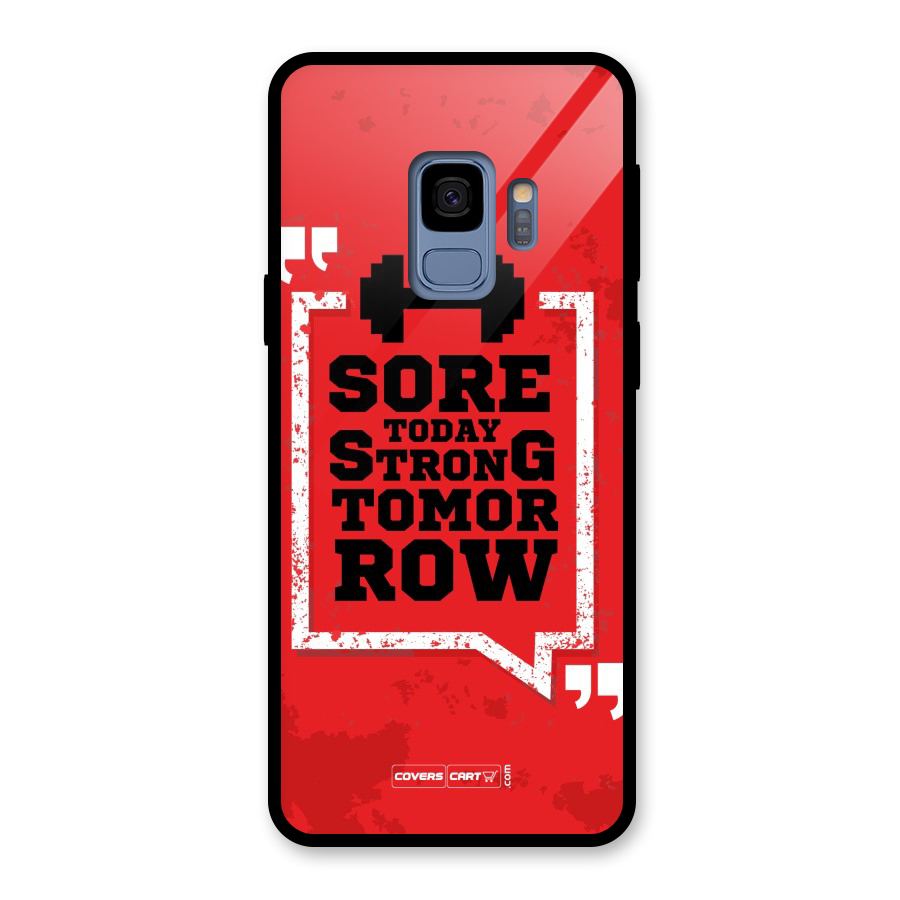 Stay Strong Glass Back Case for Galaxy S9