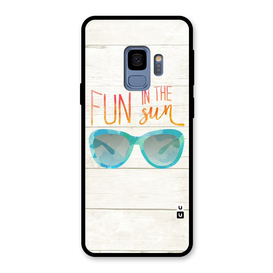 Sun Fun Glass Back Case for Galaxy S9