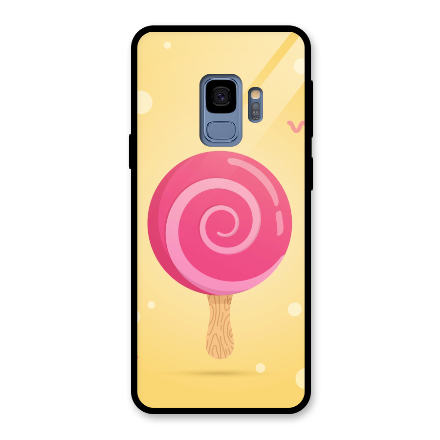 Swirl Ice Cream Glass Back Case for Galaxy S9