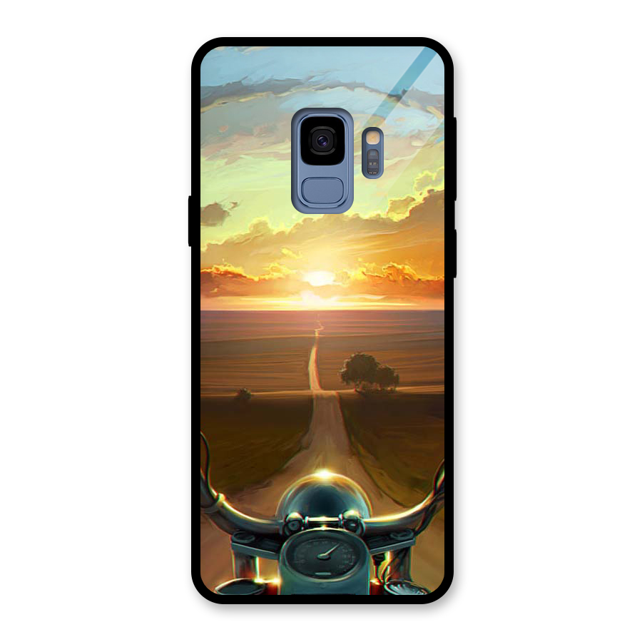 The Long Ride Glass Back Case for Galaxy S9