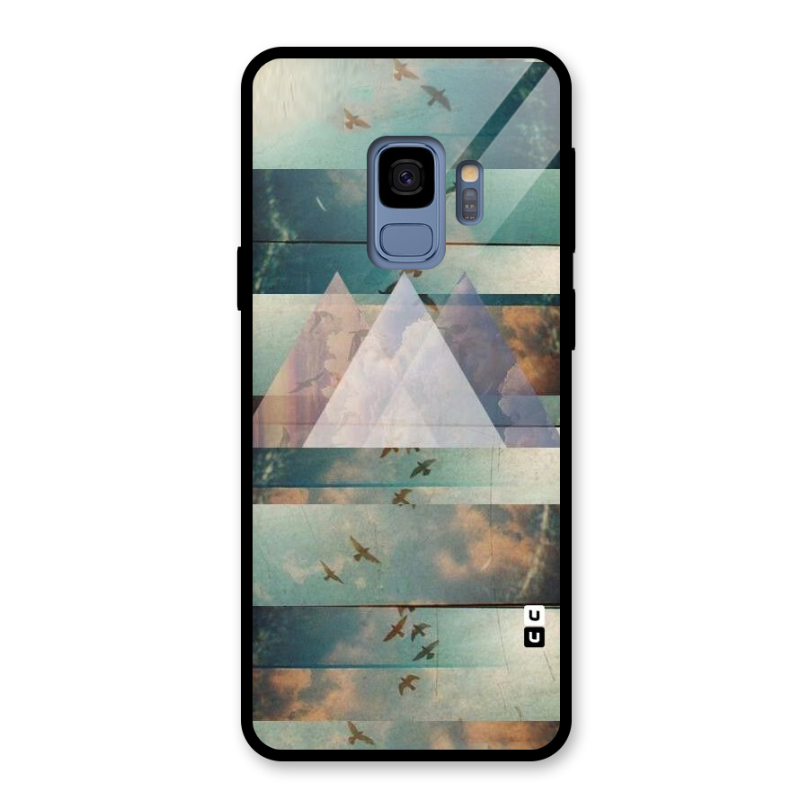 Three Triangles Glass Back Case for Galaxy S9