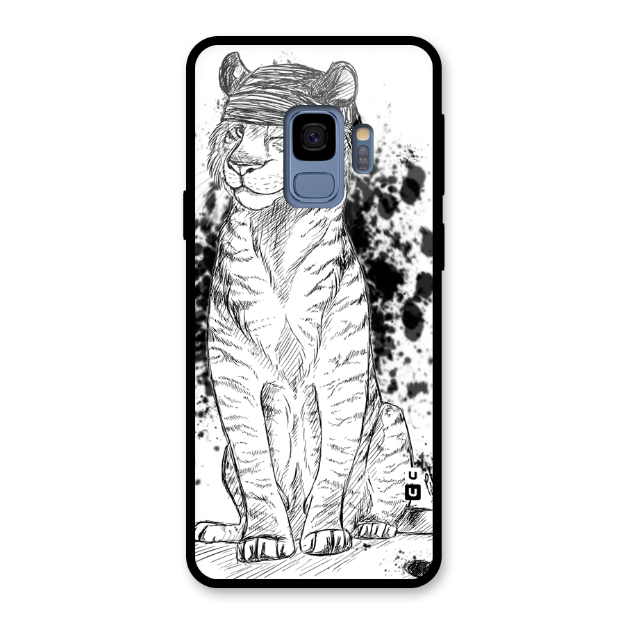 Tiger Wink Glass Back Case for Galaxy S9