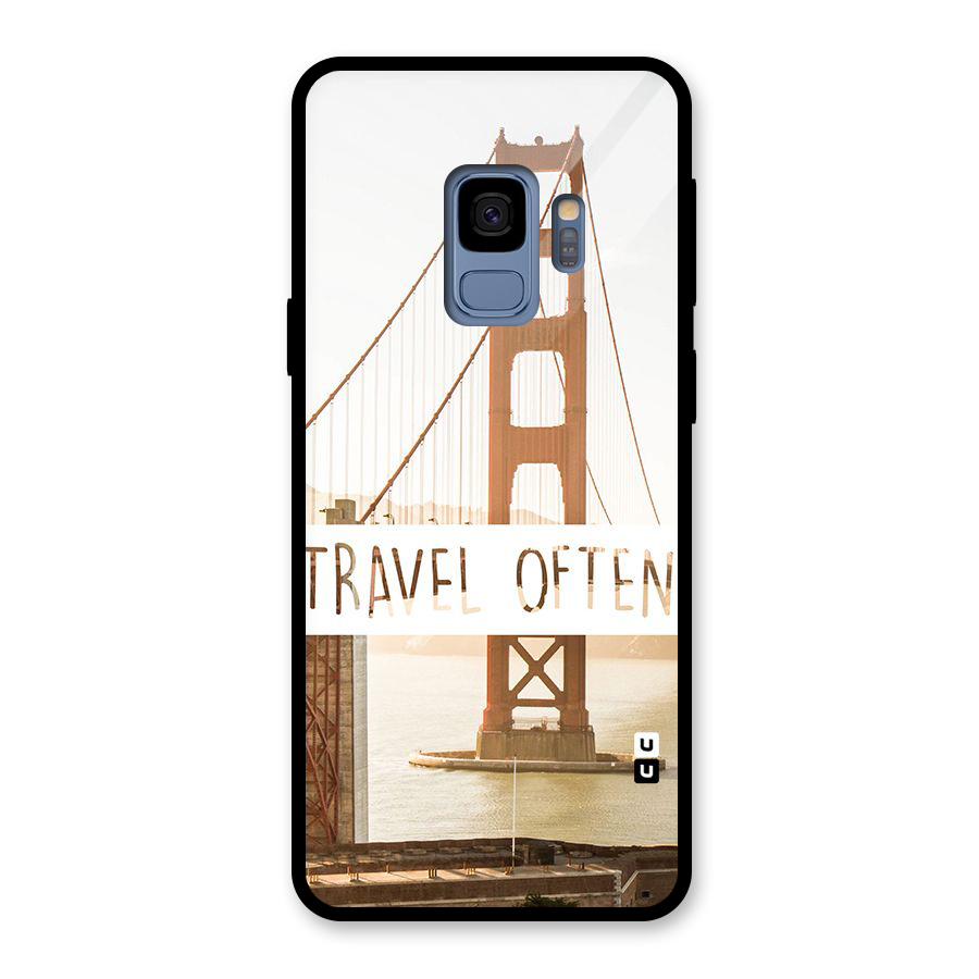 Travel Often Glass Back Case for Galaxy S9