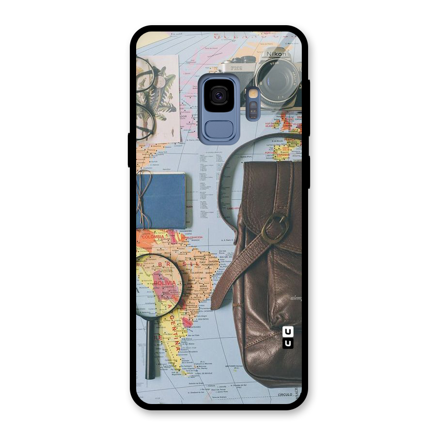 Travel Requisites Glass Back Case for Galaxy S9
