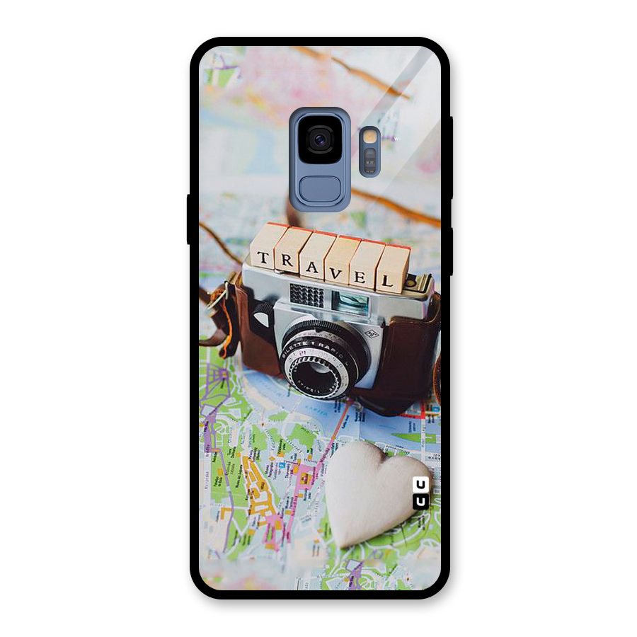 Travel Snapshot Glass Back Case for Galaxy S9