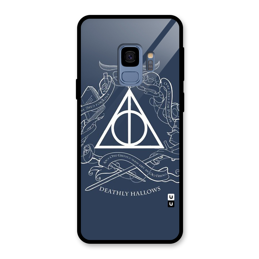 Triangle Blue Glass Back Case for Galaxy S9