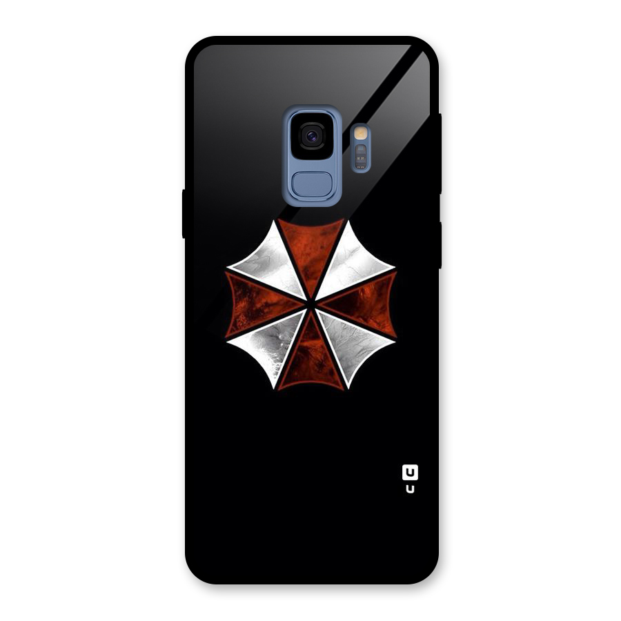 Umbrella Design Glass Back Case for Galaxy S9