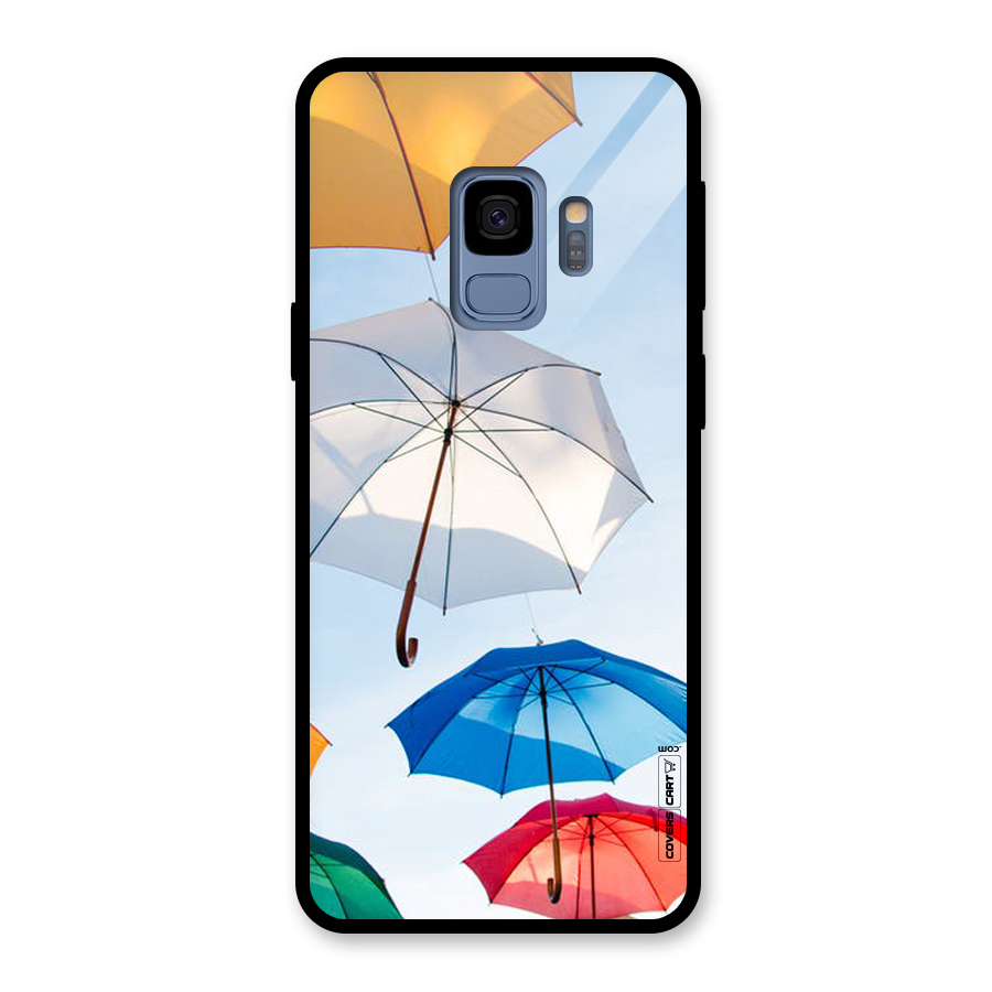 Umbrella Sky Glass Back Case for Galaxy S9