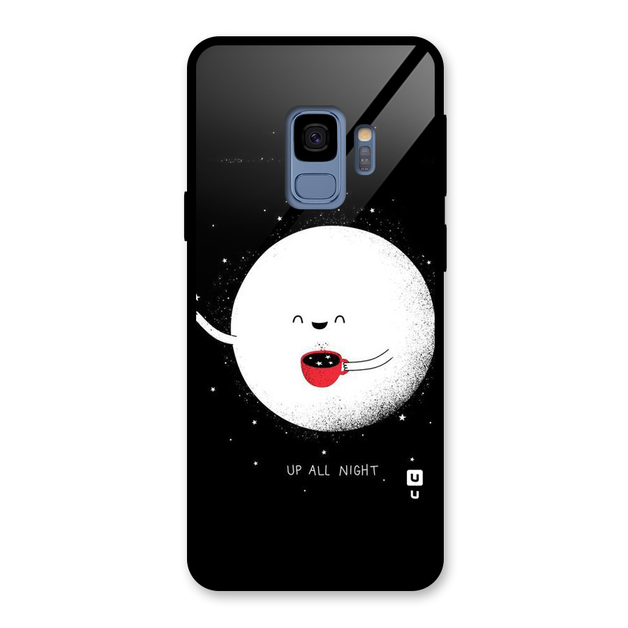 Up All Night Glass Back Case for Galaxy S9