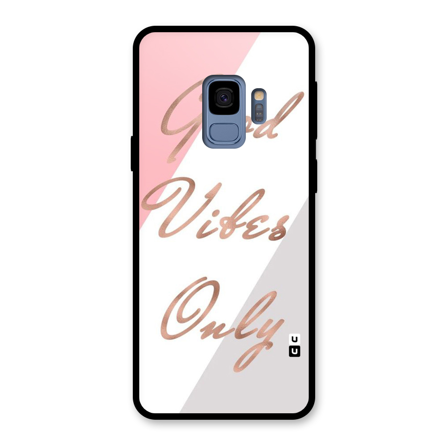 Vibes Classic Stripes Glass Back Case for Galaxy S9